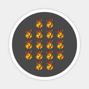 Minimalist FIre Pattern Magnet